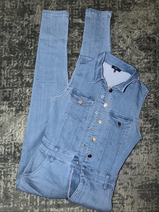 iris Pants - Iris Light Blue Denim jumpsuit